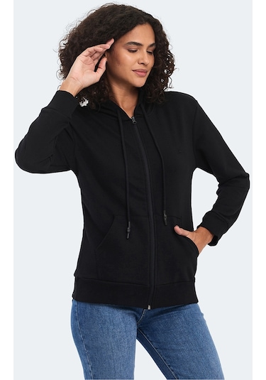 Slazenger KOLLEEN I Kadın Sweatshirt Siyah