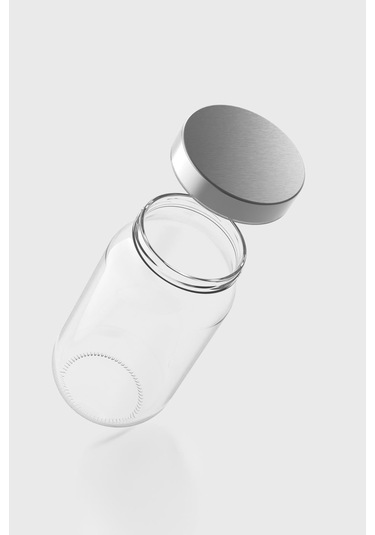 Renga Voca 1000 Ml Metal Kapaklı 3'lü Cam Kavanoz Seti 131080 Gümüş