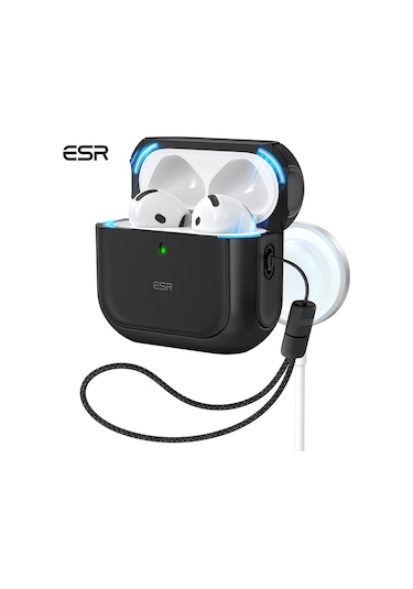 Apple Uyumlu AirPods 4 2024 Halolock Orbit Hybrid Magsafe Kılıf