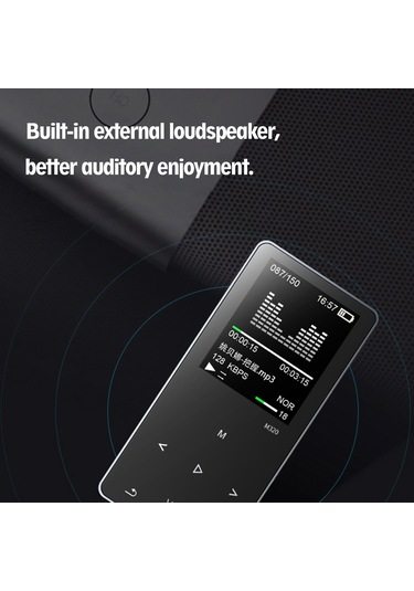 Yunboo Mahdi M320 Bluetooth Mp3 Çalar 8gb Hafızalı, Fm Radyo Ve Kayıt Özellikli Taşınabilir Müzik Çalar