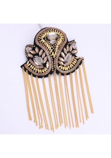 Suntek Epaulet Saçak Püskül Hediyeler 2 Adet Metal Lüks Altın