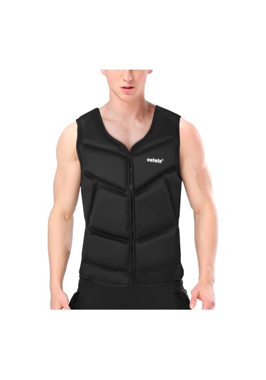 Konesam Xl Gri Siyah Kenar Çocuklar İçin Neopren Kayaklama Sualtı Yüzme İçin Hafif Kurtarma Yeleği