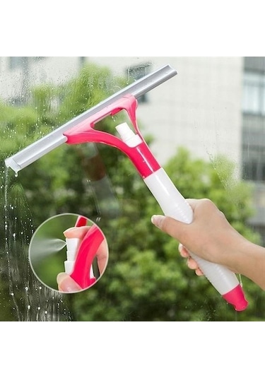 Ollevra Pratik Spreyli Cam Sil Pencere Ayna Tezgah Duşakabin Temizleyici Püskürtmeli Silme Aparatı Çok Renkli