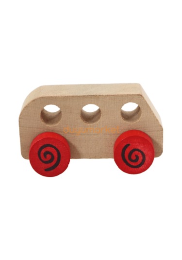 Mr. Quokka Ahşap Otobüs - Kırmızı