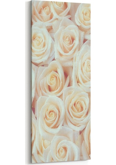 Olla 60x180 Cm 11632dı Çiçek Görseli Dikey İnce Kanvas Tablo