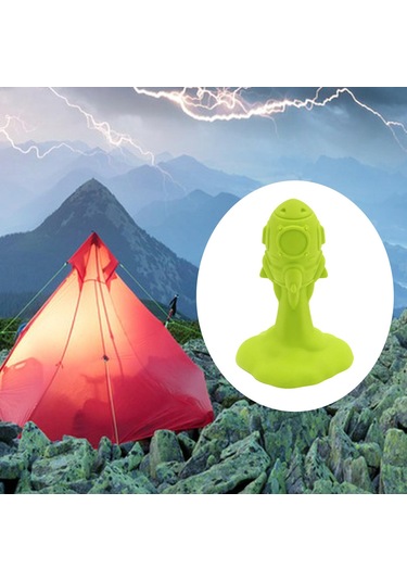 Homyl Çadır Direği Yıldırımdan Korunma Kapağı Kamp Yeşil Yeşil