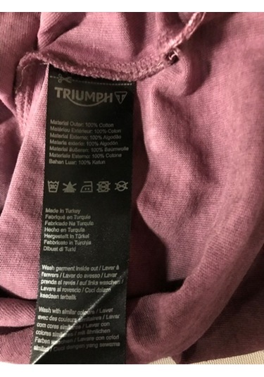 Triumph Costello Bisiklet Yaka Kısa Kol Mor Tshirt