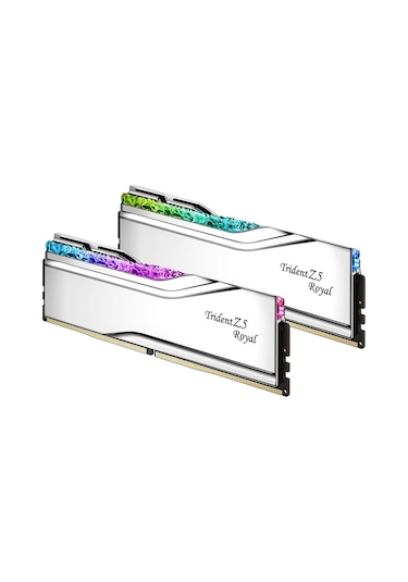 Gskıll Trident Z Royal Silver Rgb 48gb 2x24gb 8400mhz Cl40 Ddr5 Abab35gsı0002