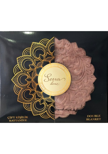 Serra Home Embos Çift Kişilik Battaniye Kutulu 220 X 240 Gül Kurusu