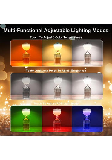 Kablosuz Şişe Lambası, Projeksiyon Fonksiyonlu Led Şişe Işığı, Beyaz