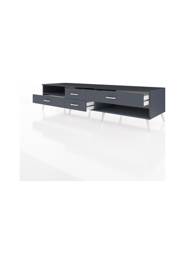Kronos Tv Ünitesi Tek Raflı 4 Çekmeceli 220x59x51 Antrasit-antrasit Antrasıt/antrasıt - Antrasıt Kronos Tv Ünitesi Tek Raflı 4 Çekmeceli 220x59x51 Antrasit-antrasit Antrasıt/antrasıt - Antrasıt