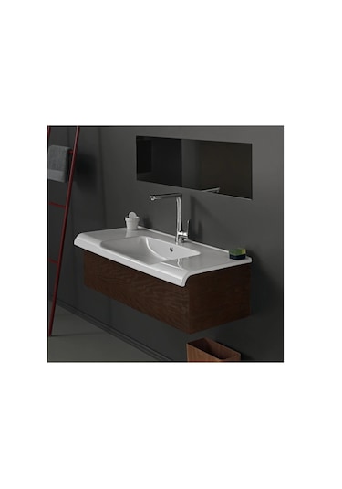 Turkuaz Seramik Cerastyle Anova 80 x 50 CM Etajer Uyumlu Lavabo