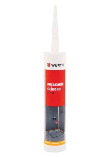 Würth Duşakabin Silikon Asetat Şeffaf 310 ML Şeffaf Şeffaf