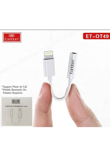 Earldom Ot49 Lightning To 3.5mm Jack Döüştürücü