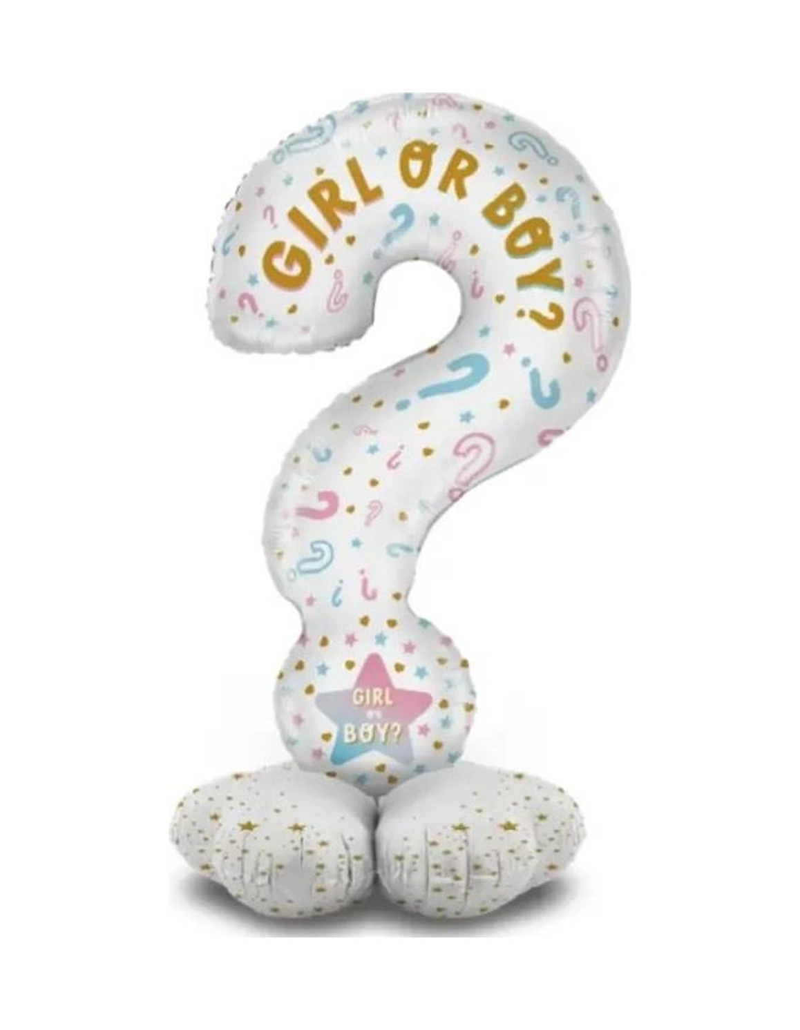 Folyo Balon Soru İşareti 60x110cm Cinsiyet Partisi Ayakta Durabilen Cinsiyet Partisi Temalı Folyo Balon Diğer