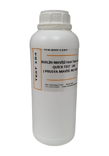 Berlin Mavisi Hızlı Test Çözeltisi Quick Test 184 -1000 Ml