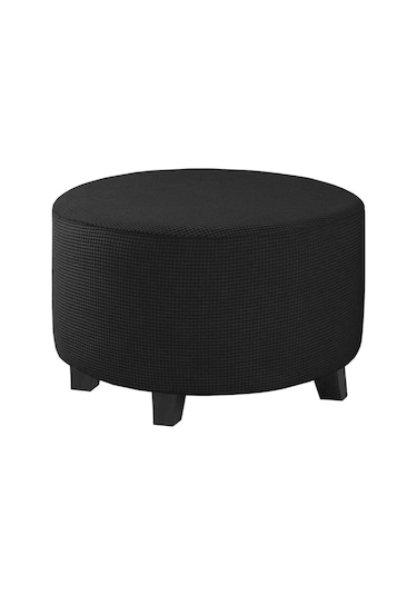 Siyah Streç Osmanlı Slipcovers  Oturma Odası İçin Kapakları Koruyun M