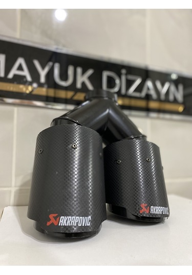 Akrapovic Karbon Egzoz Ucu Çift Çıkış 90mm Sağ --mayukdizayn--
