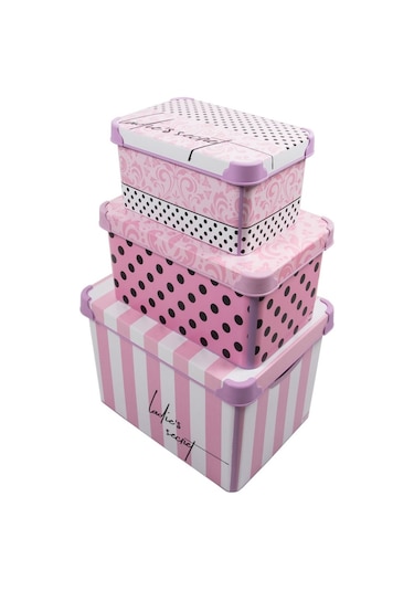 Style Box Lady'S Secret Saklama Kutusu- 3 Parça Set