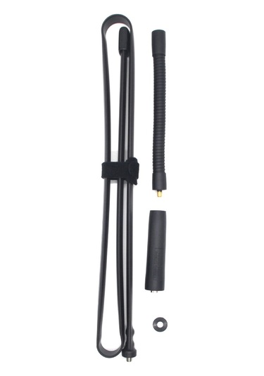 Lemestar Yüksek Kazançlı 124cm Katlanabilir Sma-male Telsiz Anteni - Vhf/uhf Çift Bantlı