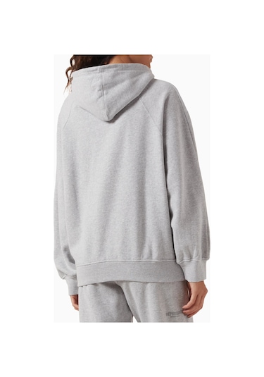 Represent Boyfriend Hoodie, Premium Brushed Fleece Kapüşonlu Sweatshirt Gri