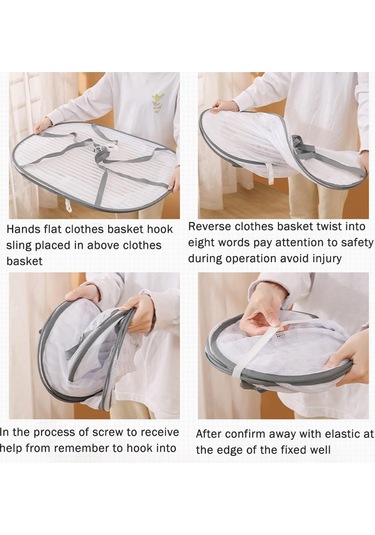 Xiaaokeji Sebzeler, Balıklar Ve Kurutulmuş Ürünler İçin Katlanabilir Kurutma Ağı, Beyaz Beyaz