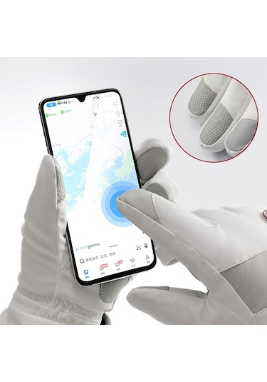 Golovejoy Sk29 Bir Çift Kış Kayak Eldiveni Termal Isıtıcı El Kapağı Dokunmatik