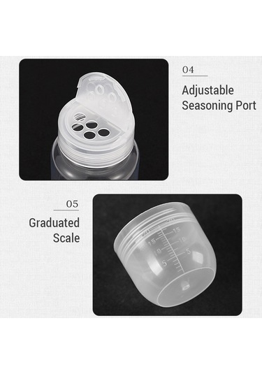 Jeehugo Yeşil 9 Parça Kamp Malzemesi: Çanta İle Sıvı Ve Toz Baharat Şişeleri, Barbekü Ve Manzaralar İçin Taşınabilir Depolama Çok Renkli