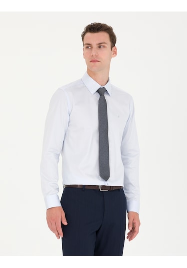 Pierre Cardin Erkek Açık Mavi Basic Gömlek 50277147-vr003 Açık Mavi