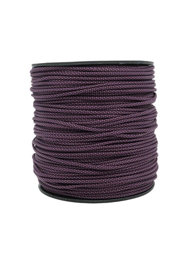 Mg Ropes Paracord İp 4 Mm Mor Siyah Desenli No:46 10 Metre Çok Renkli
