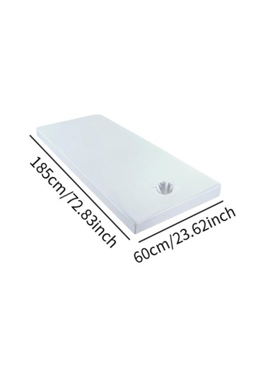 Ganzhoushop Yumuşak Tablo Suntek Sayfası Masaj Rahat Kayma Doku Beyaz 60x185cm Yv