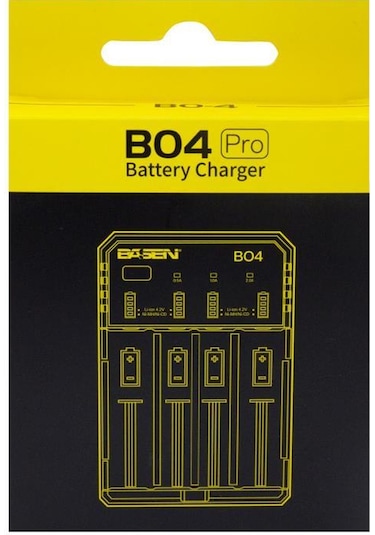 Sertec Basen Bo-4 Pro 18650 3.7V 4'Lü Pil Şarj Aleti