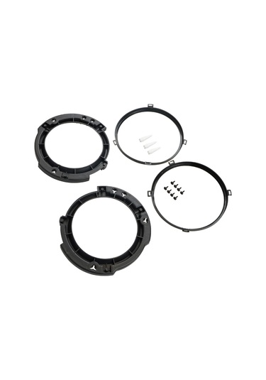 Geeroyoo Jeep Wrangler Jk 2007-2017 İçin 7 Inç Siyah Plastik Far Montaj Braketi Ve Halka Seti