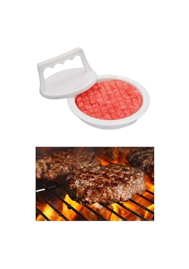 Buffer Hamburger Ve Köfte Şekillendirici Köfte Kalıbı Pratik Burger Pres Aparatı Çok Renkli