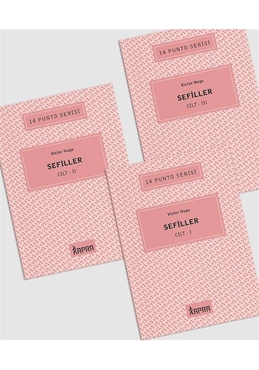 Sefiller 3 Cilt Takım / 14 Punto Serisi / Victor Hugo