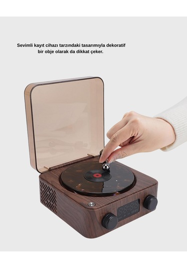 Dekoratif Gece Işığı Bluetooth Hoparlör Dijital Saat Çok Yönlü Se