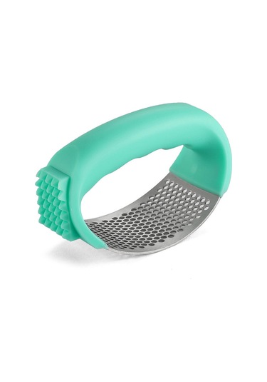 Qingmipy Evde Sarımsak Ezme Ve Soğurma Aleti: Paslanmaz Çelikten Yapılmış Hızlı Kullanıma Uygun Küçük Mutfak Gereci Yeşil Pp Paketli Yeşil