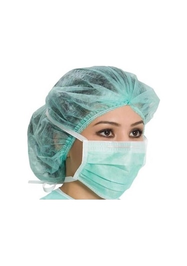 500 Adet Medikal Bağcıklı Maske 3 Katlı Telli Bağlama İpli