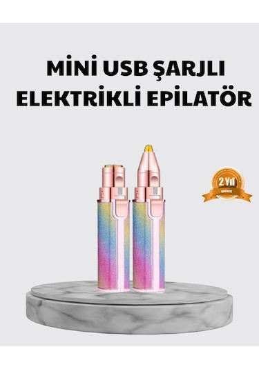 Mini Yüz Ve Kaş Epilatörü 8000 Rpm Güçlü Motor Ve Paslanmaz Çelik Başlık