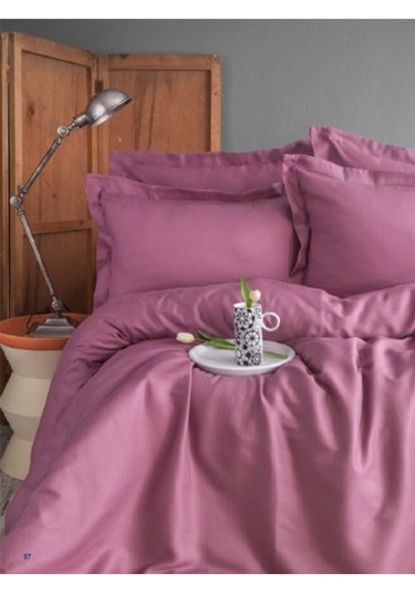 Apricitas Home Ellie Violet Çift Kişilik %100 Bambu Pamuk Saten Nevresim Takımı Ap53t20211149