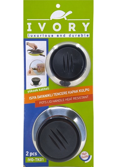 ivory Isıya Dayanıklı Tencere Kapak Kulpu 2li ivo-tk01