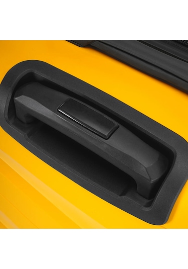 Wexta Wx-pp10 Dalgalı Sarı Kabin Boy Polipropılen Valiz Sari