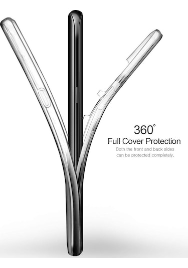 Teknomoda Samsung Uyumlu Galaxy Note 8 360 Derece Kilif Seffaf Silikon Ön Arka 397700746