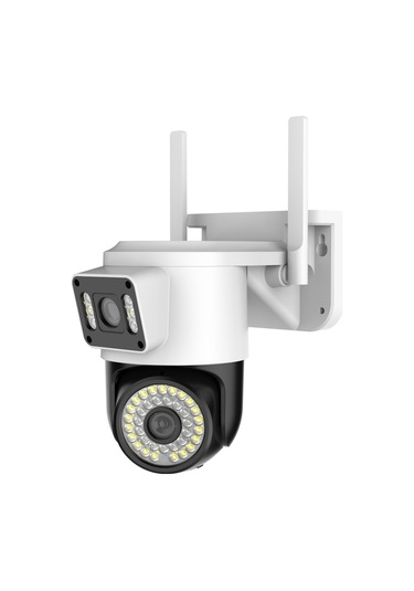 Wifi Güvenlik Kamerası Çift 1080p 2mp Çift Kamera 2.4g/5ghz Wifi Ev Güvenliği Algılama Alarmı İki Yönlü İnterkom Uygulama:yoosee