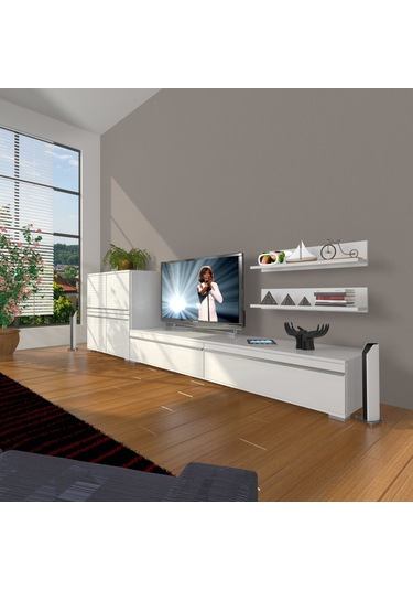 Decoraktiv Eko On Mdf Std Tv Ünitesi Tv Sehpası Beyaz