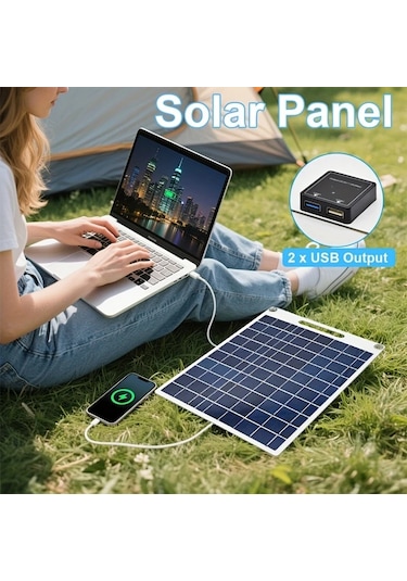 Xuweiwei 1 Adet Yeni Stil Güncellenmiş Solar Panel 3 Taşınabilir 5v Güneş Paneli Ip44 Usb Şarj Stabilizatörü Güç Bankası Kamp Ev Kullanımı