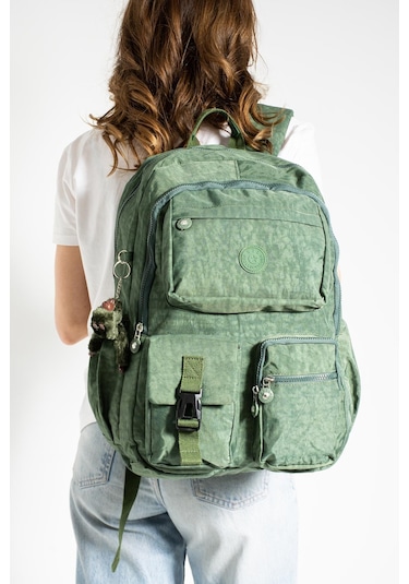 Ultra Hafif Çok Cepli Su Geçirmez Sırt Çantası Unisex Yeşil Model: 571-1k - Yeşil