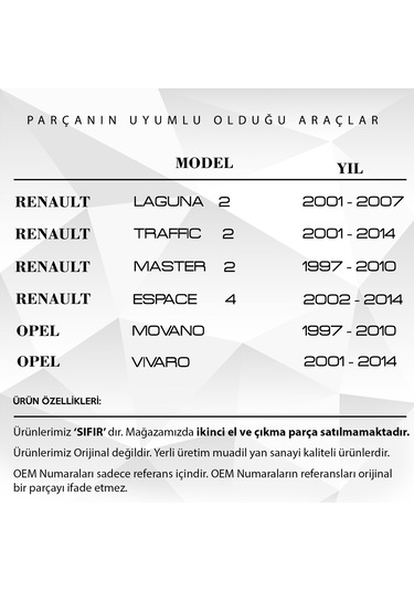 Renault Traffic,Master,Laguna-Opel Vivaro için Triger Kayışı Kapa