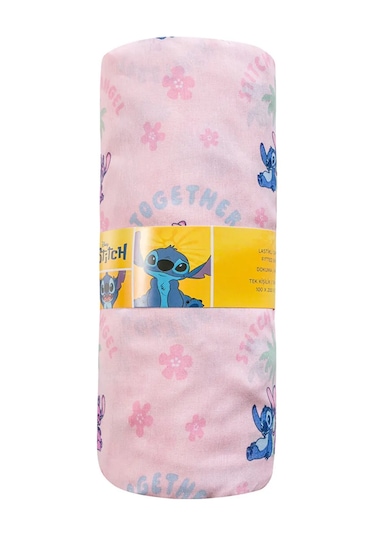 Karışık Lilo Ve Stitch Baskılı Tek Kişilik Çarşaf
