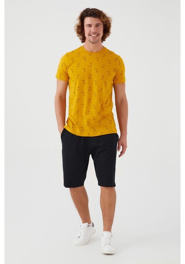 Arnetta Parrot Hardal Erkek Bermuda Takım 001